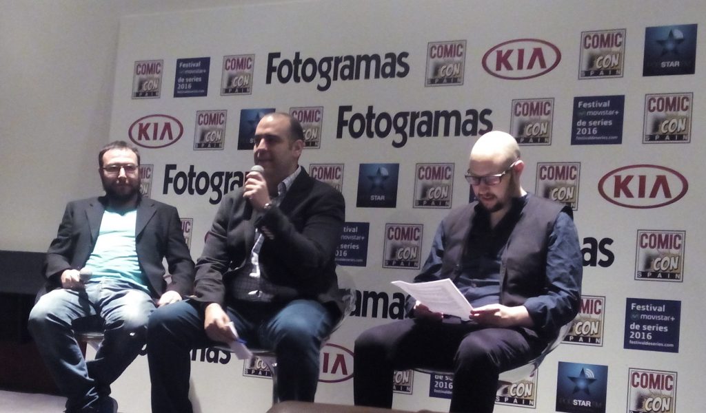 Juan De Dios Garduño (izquierda), José María Ruiz (centro) y Pabblo Villar (derecha) durante la presentación del evento