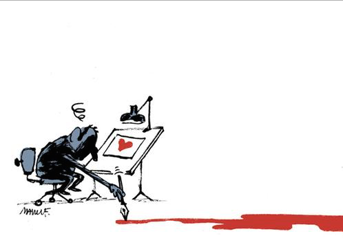Homenaje a Charlie Hebdo de Manel Fontdevila